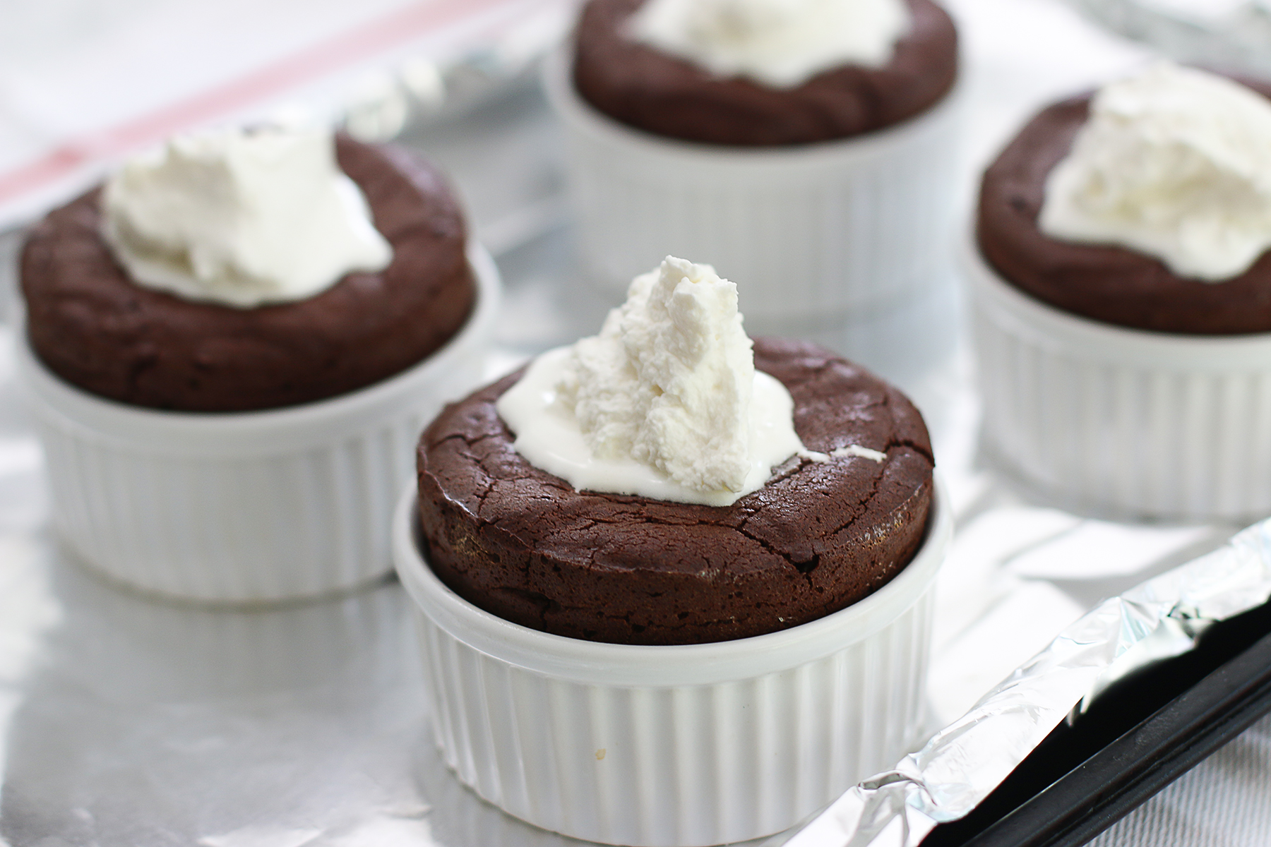 Dark Chocolate Soufflés Anna Vocino