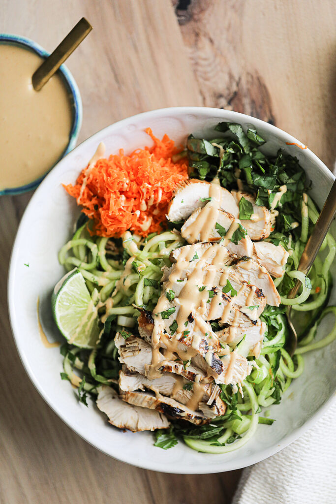 NEW RECIPE: Cold Thai Noodle Salad with Creamy Peanut Sauce Dressing ...